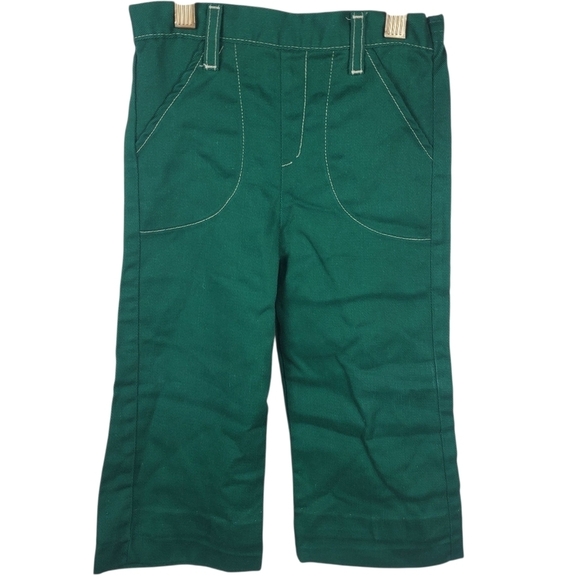 TeamMates Other - Vntg 70s Green Kids Pants. Single Stich. Rare. 4T. #0209